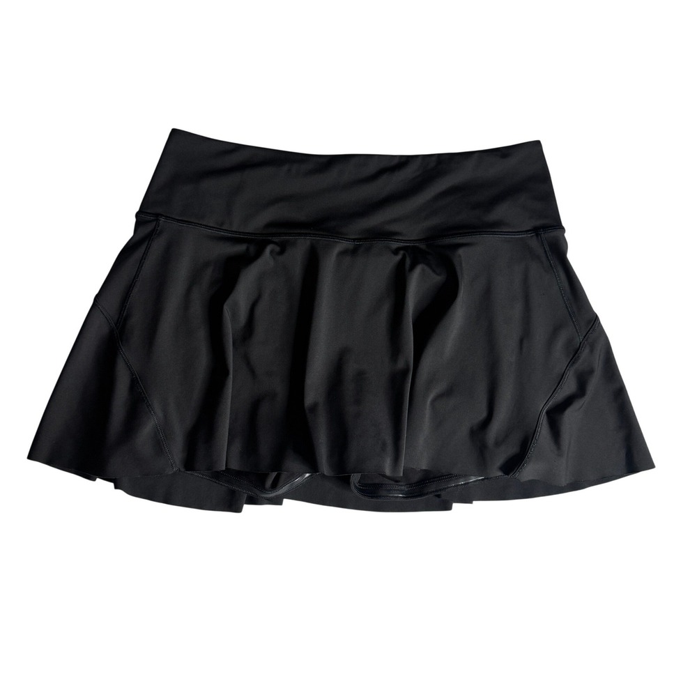 Athleta Ace Tennis Skort 13.5 In Black Athletic Skirt Shorts Womens Large